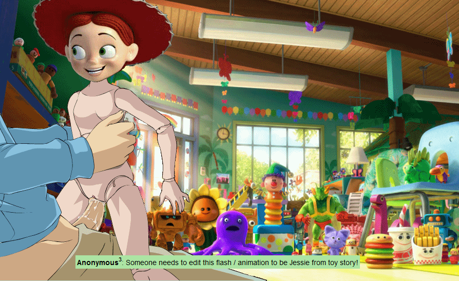 toy story jessie What is eris morn holding